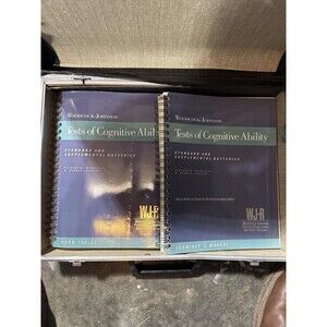 Woodcock Johnson WJ-R Tests of Cognitive Ability Kit Manuals Forms Case